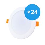 Mehrfachpackung 24x Bright Choice LED Downlight 12W 1080lm 120D - 840 Kaltweiß | Ausschnitt 115mm - Ersatz Für 1x18W